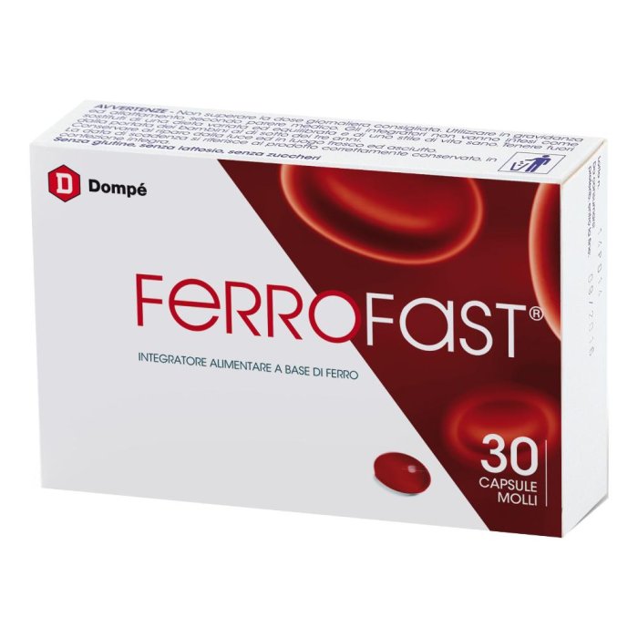 Bracco  Vitamine Minerali Ferrofast Integratore Alimentare 30 Capsule