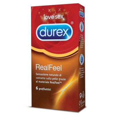 Durex Feeling Contatto RealFeel Confezione con 6 Profilattici