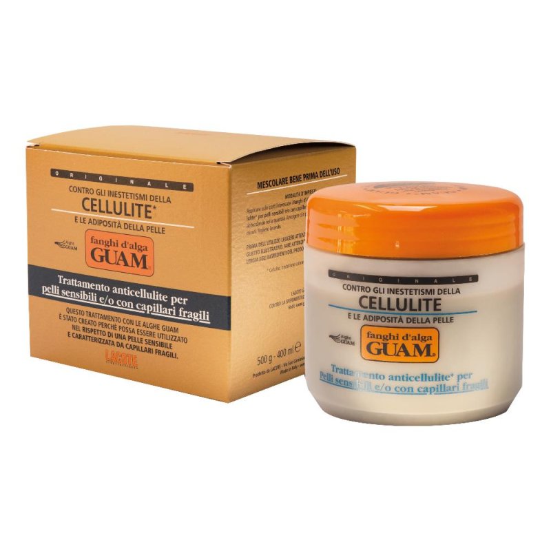 GUAM Fanghi d'Alga Anticellulite Pelli Sensibili Capillari Fragili 500 g GUAM Fanghi d'Alga Anticellulite Pelli Sensibili Capillari Fragili 500 g