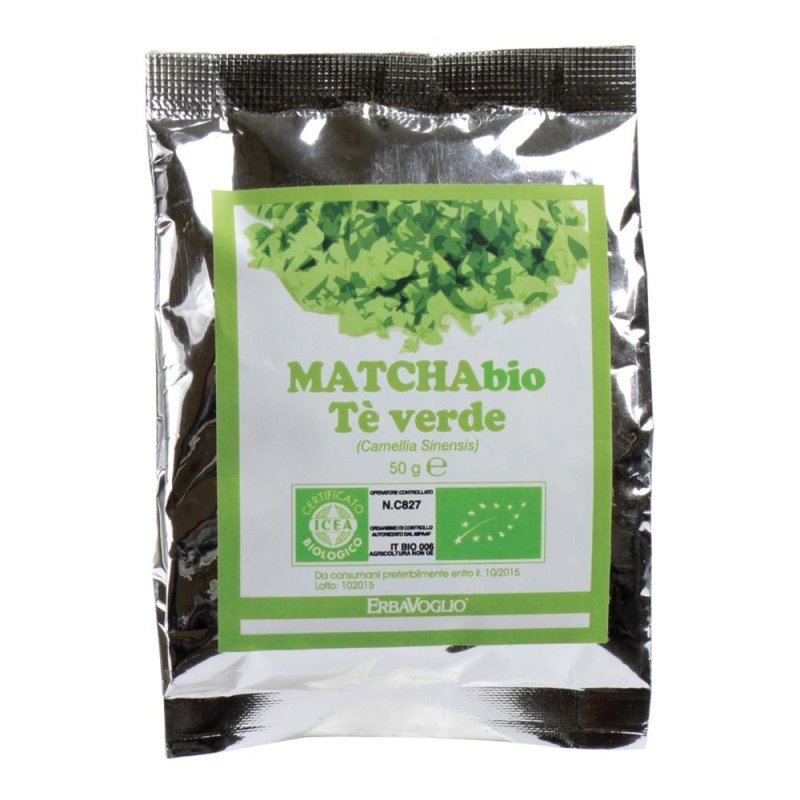 Matcha te verde bio 50 g Erbavoglia - polvere di te verde matcha biologico Matcha te verde bio 50 g Erbavoglia - polvere di te verde matcha biologico