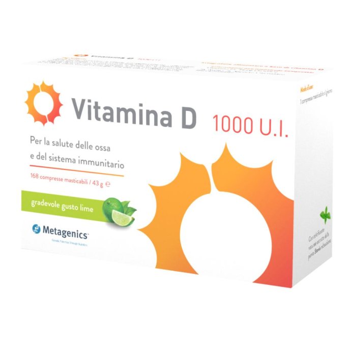 Vitamina D 1000 U.I. 43 g 168 compresse Vitamina D 1000 U.I. 43 g 168 compresse