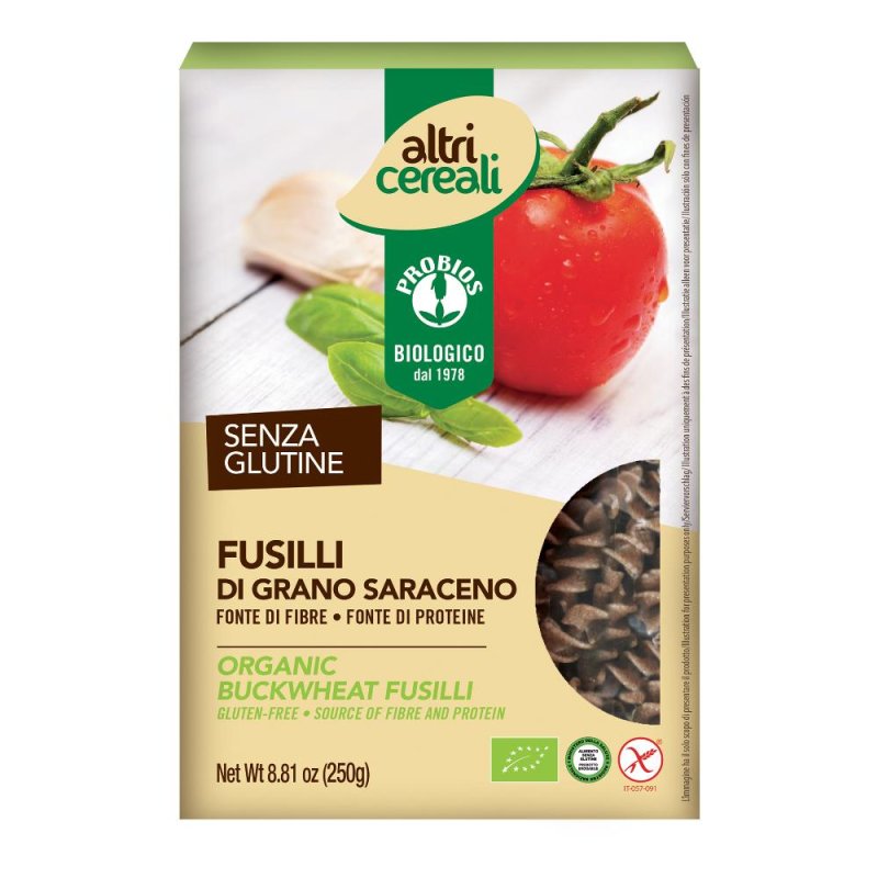 Altricereali fusilli grano saraceno pasta senza glutine 250 grammi Altricereali fusilli grano saraceno pasta senza glutine 250 grammi