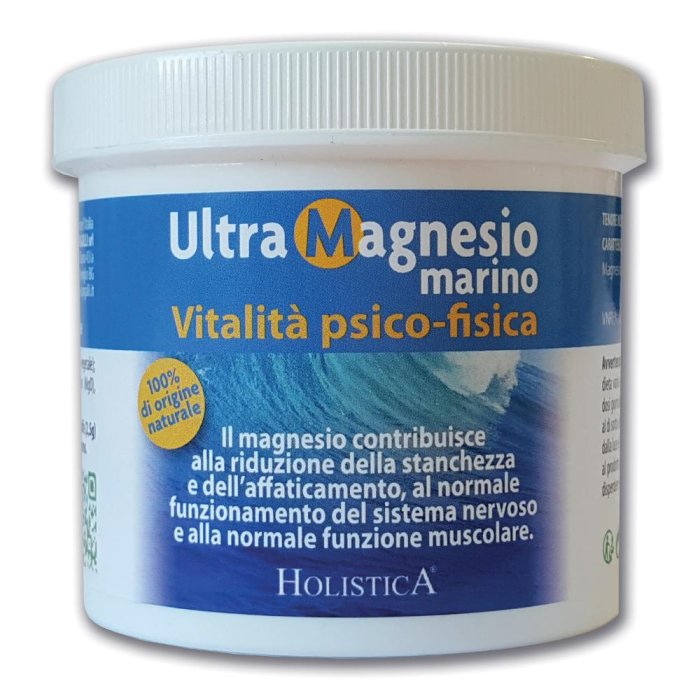 Ultra Magnesio Marino 150 g Integratore di Magnesio Naturale ad Alta Biodisponibilità in Polvere Ultra Magnesio Marino 150 g Integratore di Magnesio Naturale ad Alta Biodisponibilità in Polvere