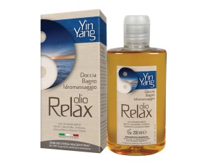 Olio relax doccia bagno Yin Yang 200ml con oli essenziali rilassanti