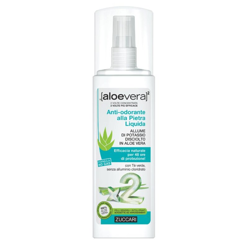 Zuccari  aloevera2 Anti-Odorante alla Pietra Liquida Pelli Sensibili 100 ml
