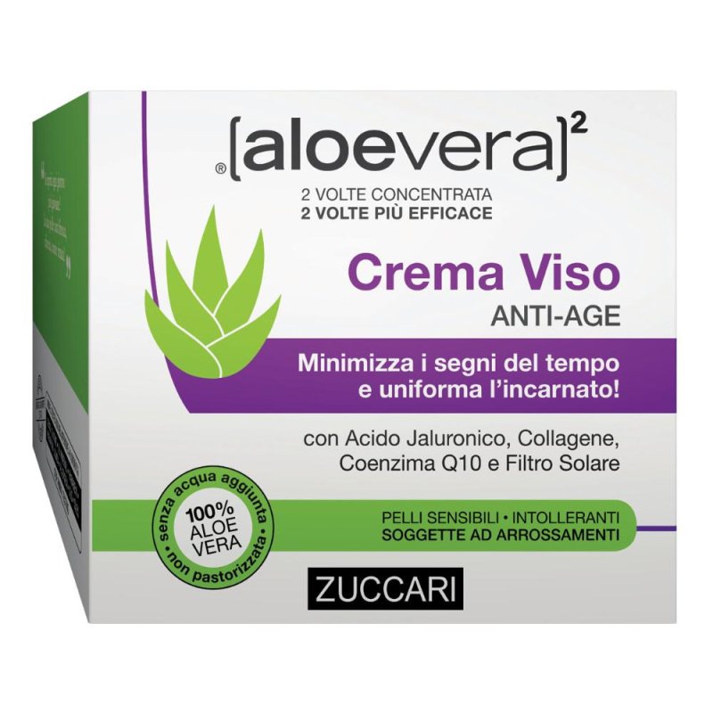 Zuccari Aloevera2 Crema Viso Anti-age Zuccari Aloevera2 Crema Viso Anti-age