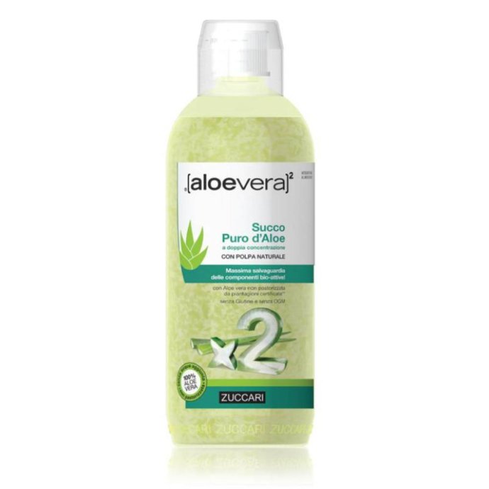 Zuccari  aloevera2 Aloe Vera Puro Succo Doppia Concentrazione 1000 ml
