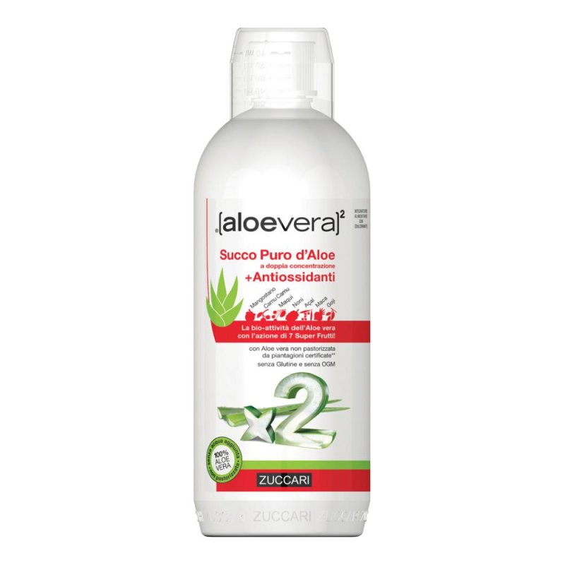 Zuccari  aloevera2 Aloe Vera Puro Succo Con Antiossidanti 1000 ml
