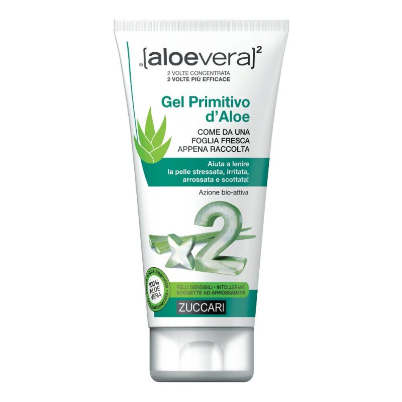 Zuccari aloevera2 Gel Primitivo d'Aloe Lenitivo Pelle Stressata 150 ml Zuccari aloevera2 Gel Primitivo d'Aloe Lenitivo Pelle Stressata 150 ml