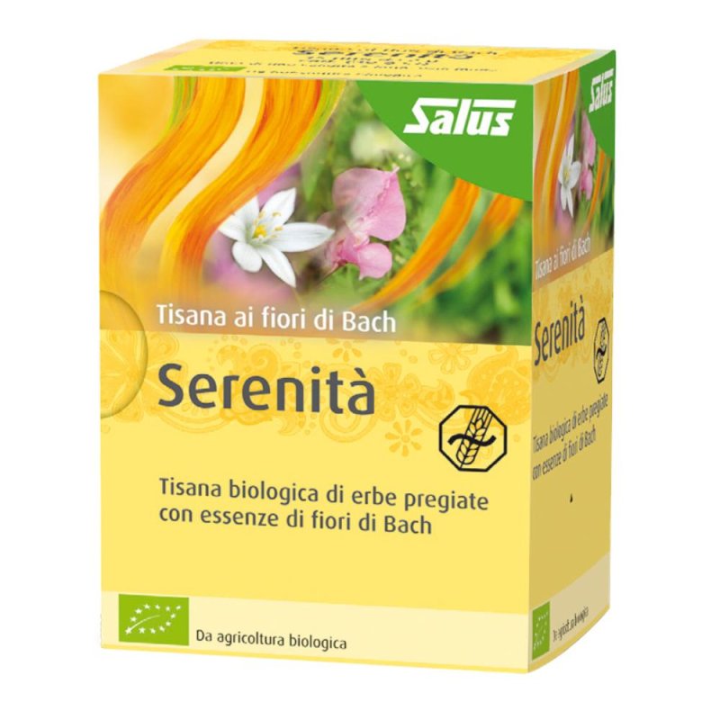 Tisana Fiori di Bach Serenità 15 filtri - tisana rilassante con fiori di Bach per calma e benessere serale Tisana Fiori di Bach Serenità 15 filtri - tisana rilassante con fiori di Bach per calma e benessere serale