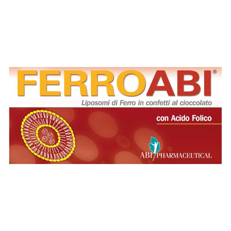 ABI Pharmaceutical  Benessere ed Energia Ferroabi 20 Confetti al Cioccolato