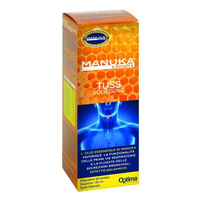 Optima Naturals Manuka Benefit - Tuss Soluzione Integratore Tosse Grassa 140 ml
