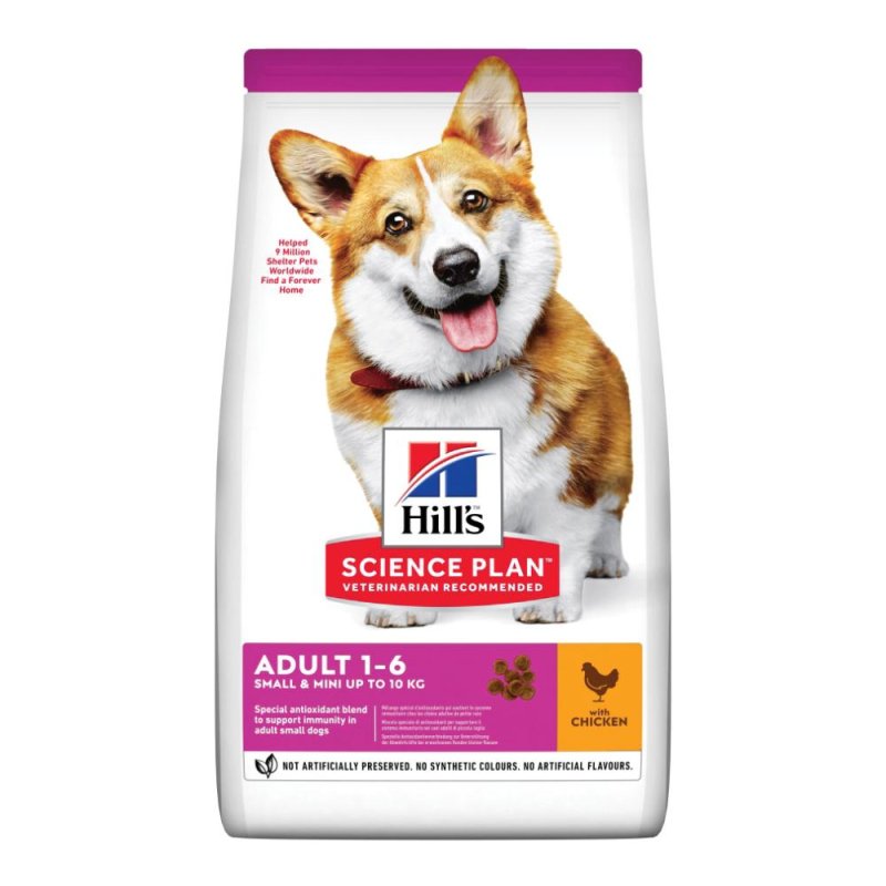 Hill's Science Plan Canine Adult Small e Mini con Pollo 1,5 kg Crocchette per Cane Adulto di Taglia Piccola e Mini for Small Breed Dogs Hill's Science Plan Canine Adult Small e Mini con Pollo 1,5 kg Crocchette per Cane Adulto di Taglia Piccola e Mini for Small Breed Dogs