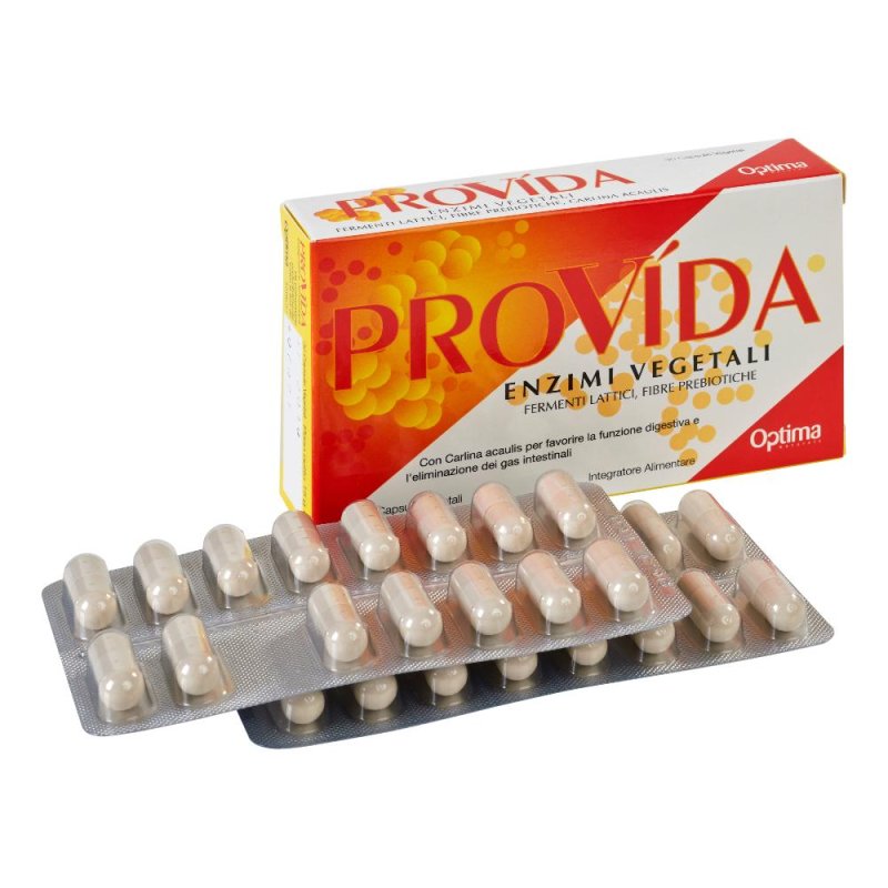 Optima Naturals Provida Enzimi Vegetali Astuccio 30 Capsule 500 Mg Optima Naturals Provida Enzimi Vegetali Astuccio 30 Capsule 500 Mg