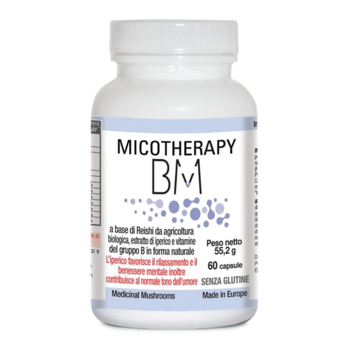 Micotherapy BM Integratore per il Rilassamento e il Benessere Mentale 60 capsule Micotherapy BM Integratore per il Rilassamento e il Benessere Mentale 60 capsule