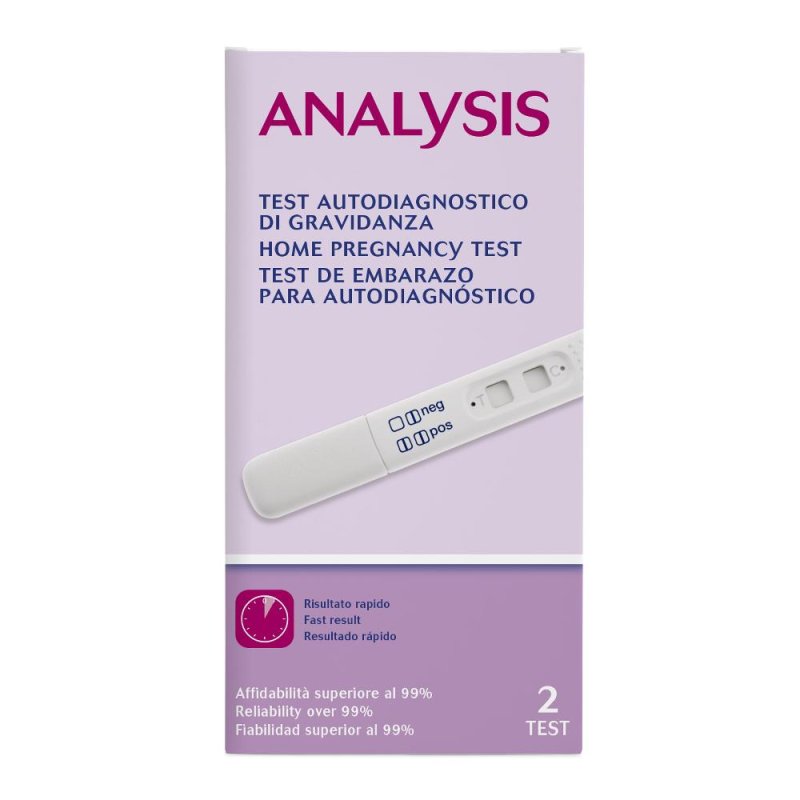 Artsana Analysis Test Autodiagnostico di Gravidanza 2 Pezzi