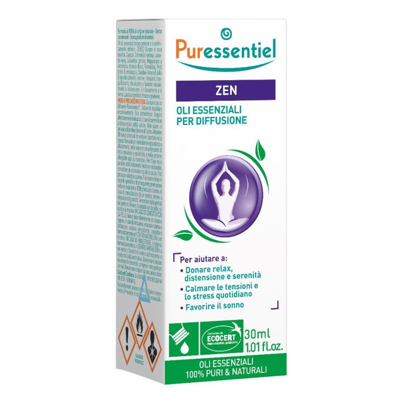 Puressentiel Zen Olio Essenziale per Diffusore &ndash; Miscela Rilassante e Anti-Stress per Ambienti