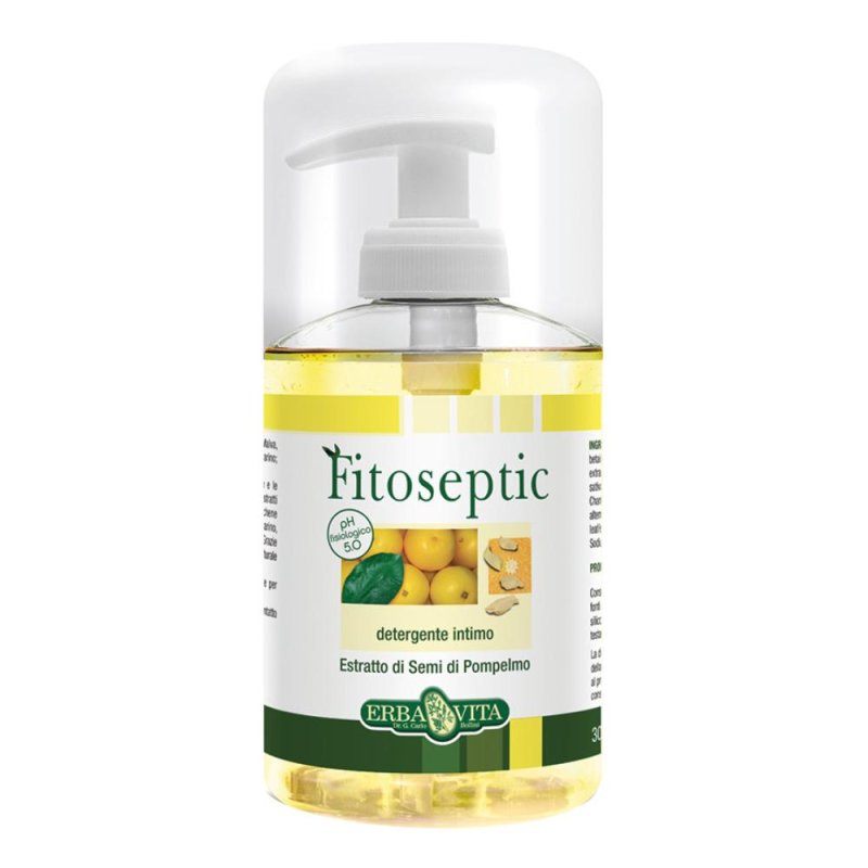 Erba Vita Linea Igiene Intima Fitoseptic Detergente Intimo Delicato 300 ml