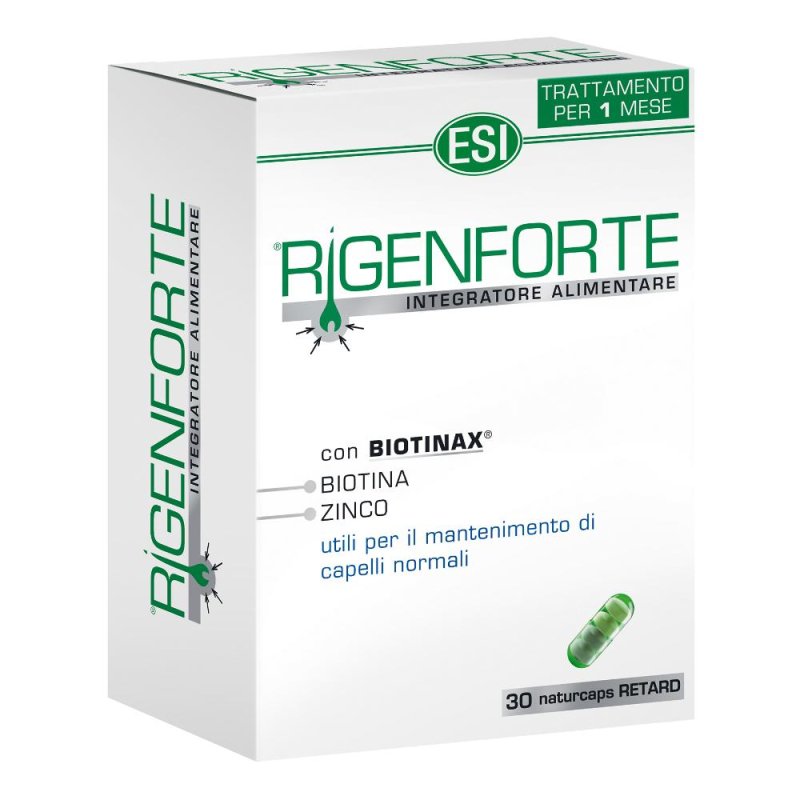 Esi Rigenforte Vitamine e Aminoacidi Integratore  Capelli Sani 30 Capsule