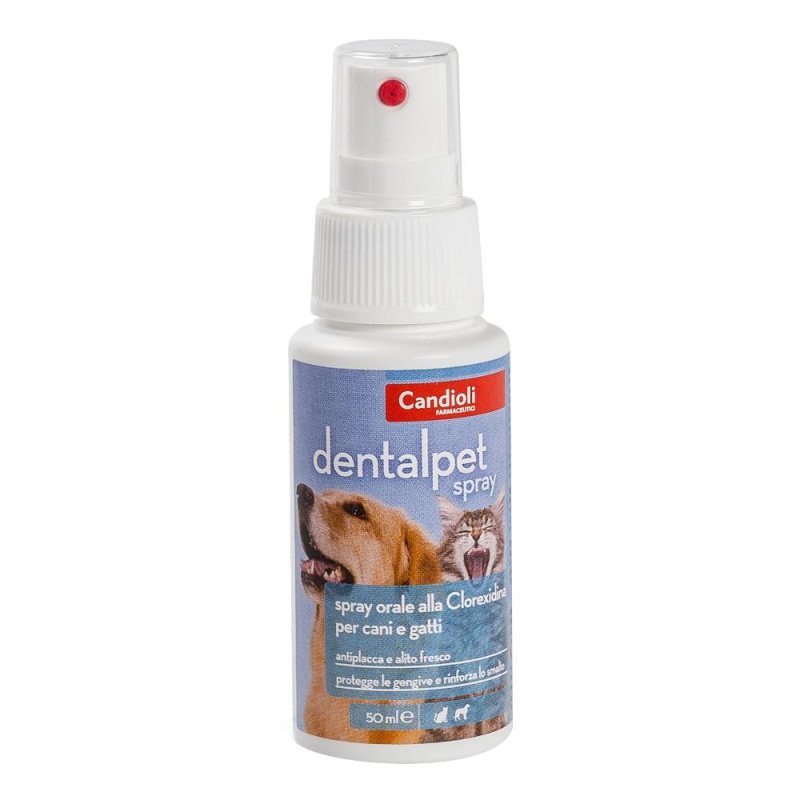 Candioli  Animali Domestici Dentalpet Spray Igiene Orale Cani e Gatti 50 ml