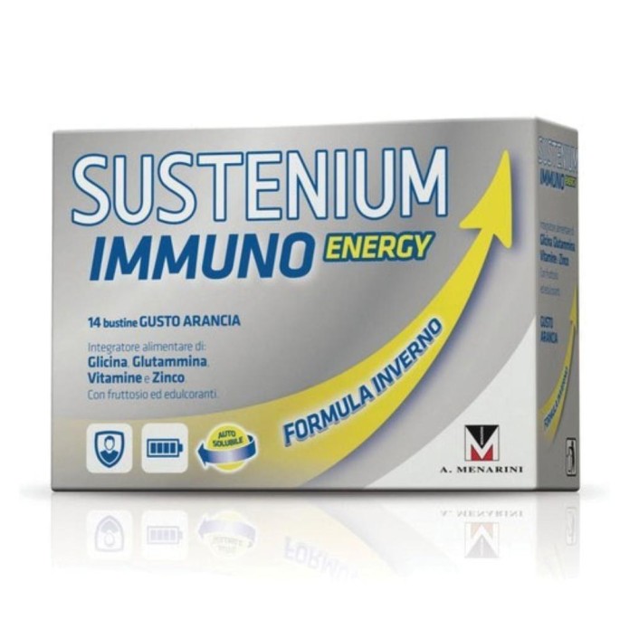 Menarini Sustenium Immuno Energy Integratore Alimentare 14 Buste Arancia