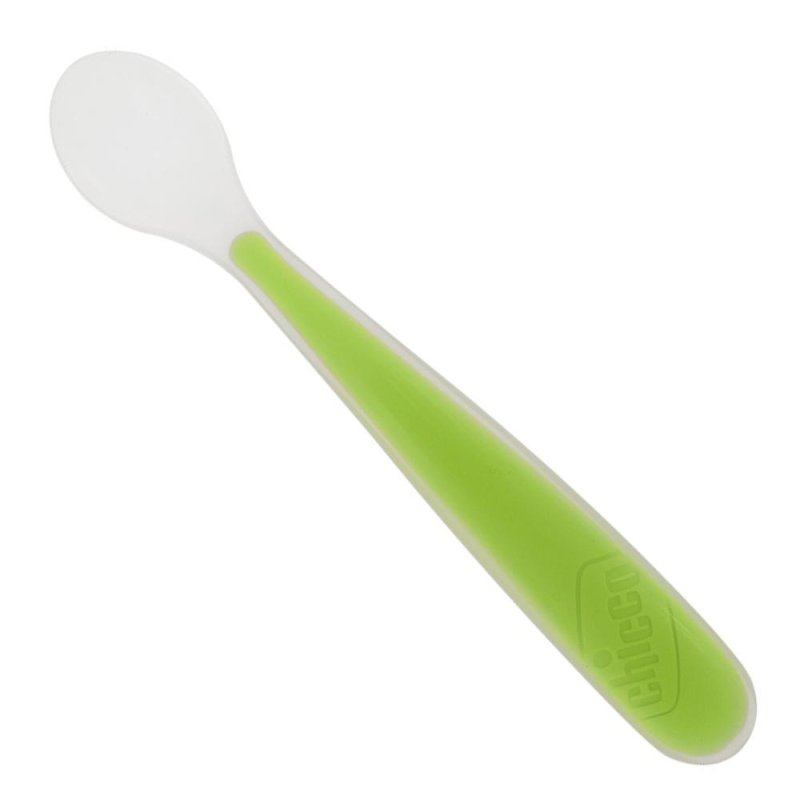 Chicco Cucchiaio Morbido Silicone 6m+ Verde Up Chicco Cucchiaio Morbido Silicone 6m+ Verde Up
