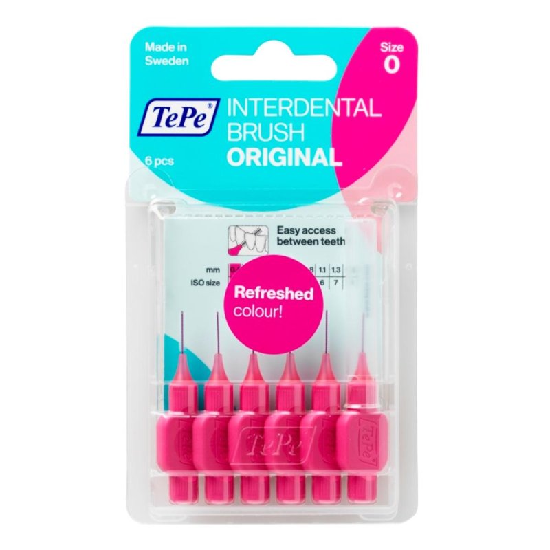 Tepe Scovolino Interdentale Original Rosa Misura ISO 00,4mm 6 Scovolini