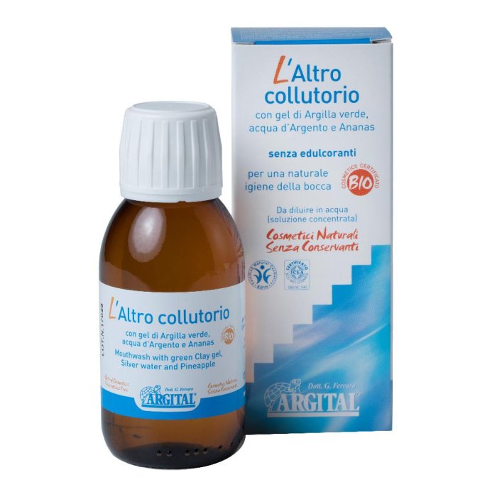 Argital LAltro Collutorio 100 ml - collutorio naturale antiplacca lenitivo e protettivo gengive Argital LAltro Collutorio 100 ml - collutorio naturale antiplacca lenitivo e protettivo gengive