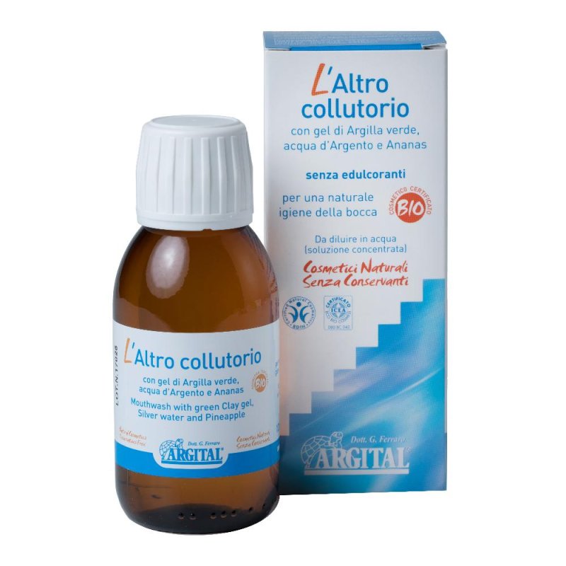 Argital LAltro Collutorio 100 ml - collutorio naturale antiplacca lenitivo e protettivo gengive Argital LAltro Collutorio 100 ml - collutorio naturale antiplacca lenitivo e protettivo gengive