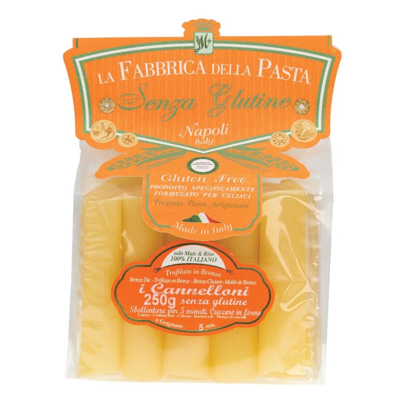 Cannelloni Senza Glutine Mais e Riso da Forno 250 g