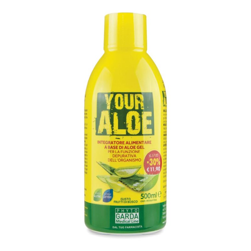 Phytogarda Rimedi Naturali Aloe Vera PG Depurativo Integratore Alimentare 500 ml