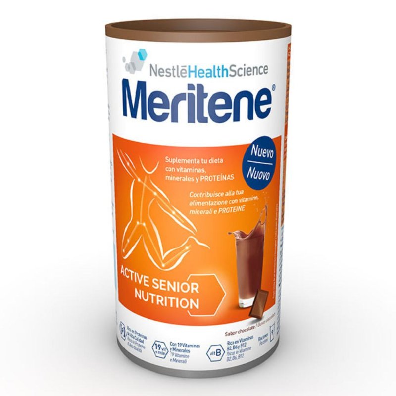 Nestlé Meritene Proteine Vitamine Minerali Cioccolato 270 g Nestlé Meritene Proteine Vitamine Minerali Cioccolato 270 g
