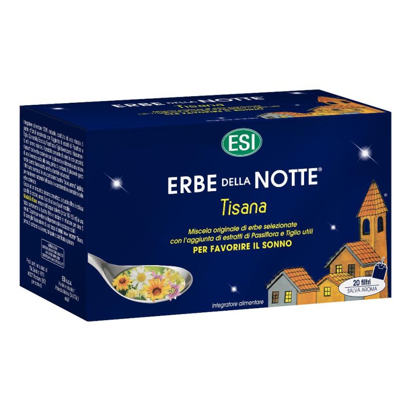 Esi Sonno e Serenità Erbe della Notte Tisana 20 Filtri per Infuso Esi Sonno e Serenità Erbe della Notte Tisana 20 Filtri per Infuso