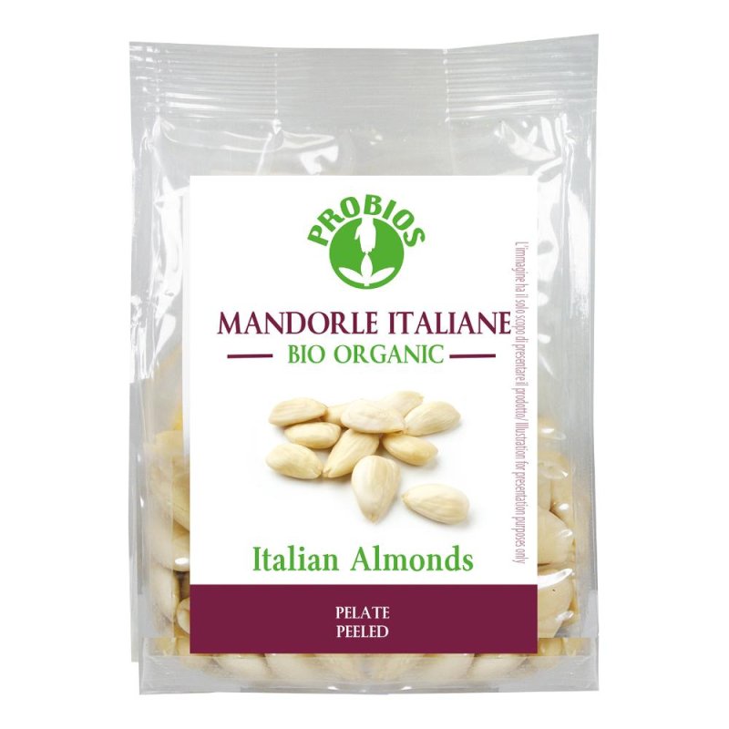 Mandorle pelate 125 g - mandorle sgusciate per snack e ricette dolci o salate