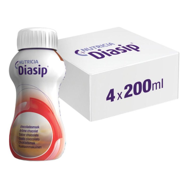 Nutricia Italia Diasip Cioccolato 200 Ml 4 Pezzi Nutricia Italia Diasip Cioccolato 200 Ml 4 Pezzi