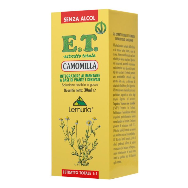 Camomilla Estratto in Gocce 30 ml Naturale Calmante e Rilassante per Sonno e Digestione