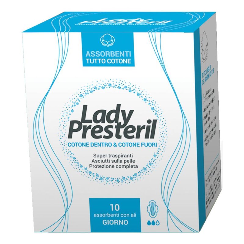 Lady Presteril Cotton Power Giorno Pocket Pro Assorbenti Donna 10 Pezzi Lady Presteril Cotton Power Giorno Pocket Pro Assorbenti Donna 10 Pezzi