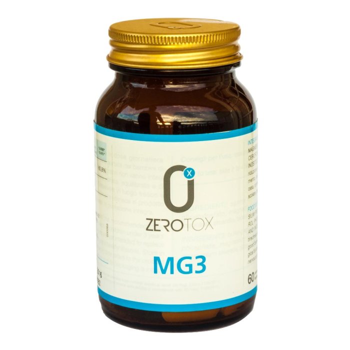 Zerotox Mg3 60 compresse - integratore di magnesio a tripla azione per stanchezza, muscoli e sistema nervoso