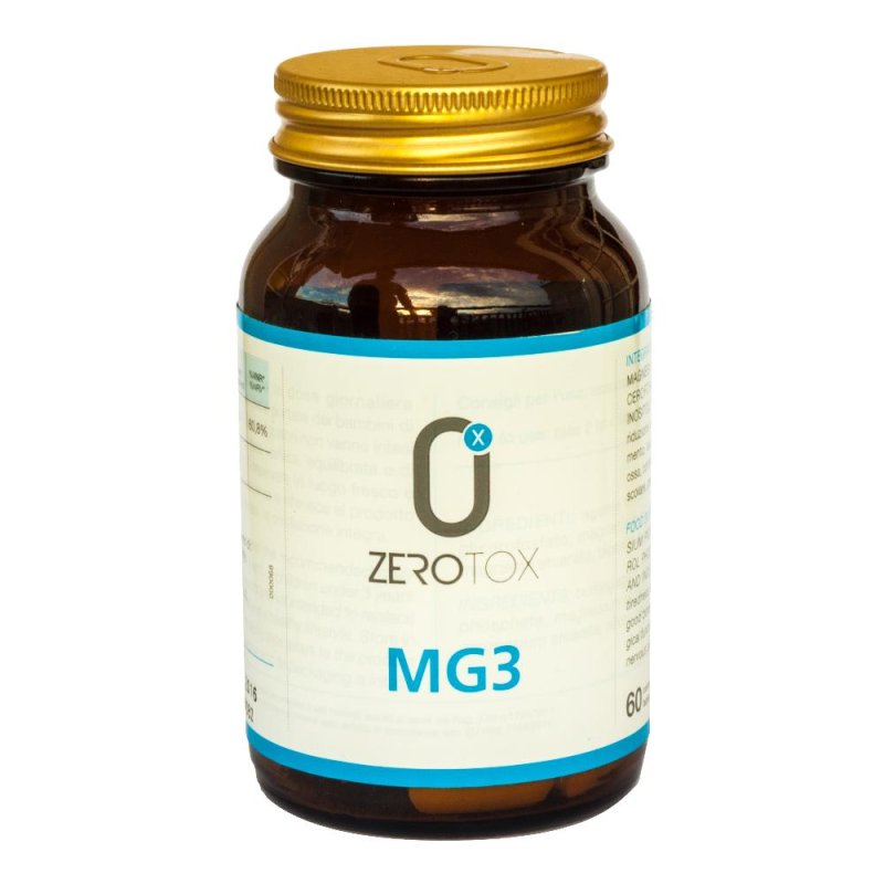 Zerotox Mg3 60 compresse - integratore di magnesio a tripla azione per stanchezza, muscoli e sistema nervoso