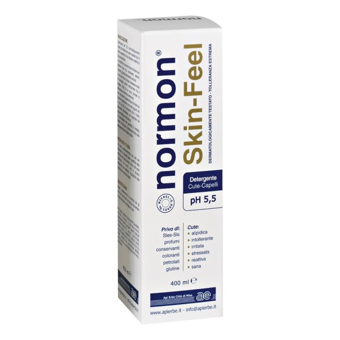 Normon Skin Feel Detergente pH 5,5 400 ml - detergente cute e capelli per pelle sensibile