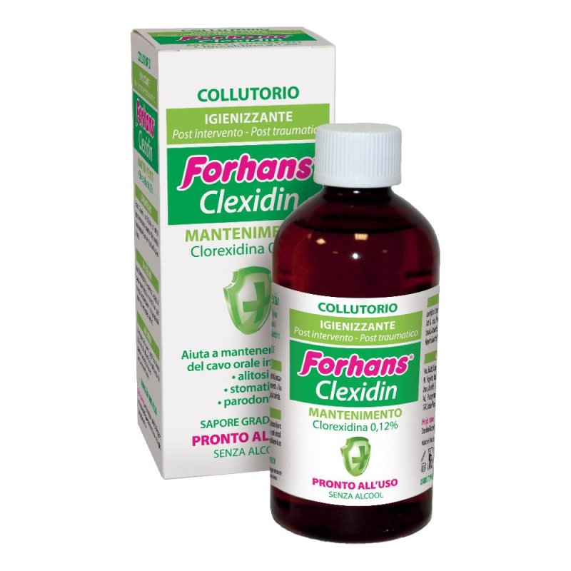 Forhans Clexidin Clorexidina 0,12% Collutorio 200ml Forhans Clexidin Clorexidina 0,12% Collutorio 200ml