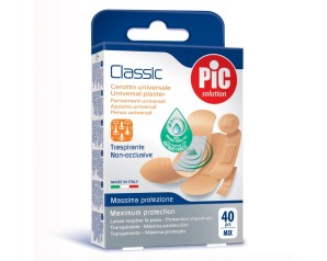 PikDare Pic Artsana Specialista delle Iniezioni e Medicazioni Cerotto Classic con Antibatterico Misure Miste 40 Pezzi