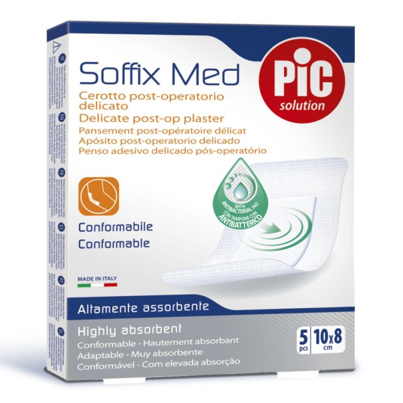 Artsana Cerotto Pic In Tessuto Non Tessuto Soffix Med 10X8 cm 5 Pezzi Artsana Cerotto Pic In Tessuto Non Tessuto Soffix Med 10X8 cm 5 Pezzi