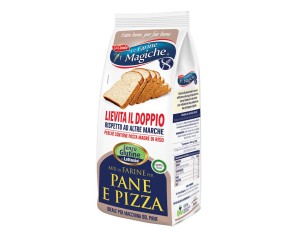 Lo Conte Alimenti senza Glutine Farine Magic Preparati e Impasti Mix Pane Pizza senza Lievito 500 g