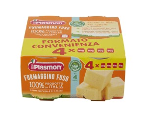 Plasmon Nascita e Crescita del Bambino Omogeneizzato Formaggino Fuso 4 x 80 g