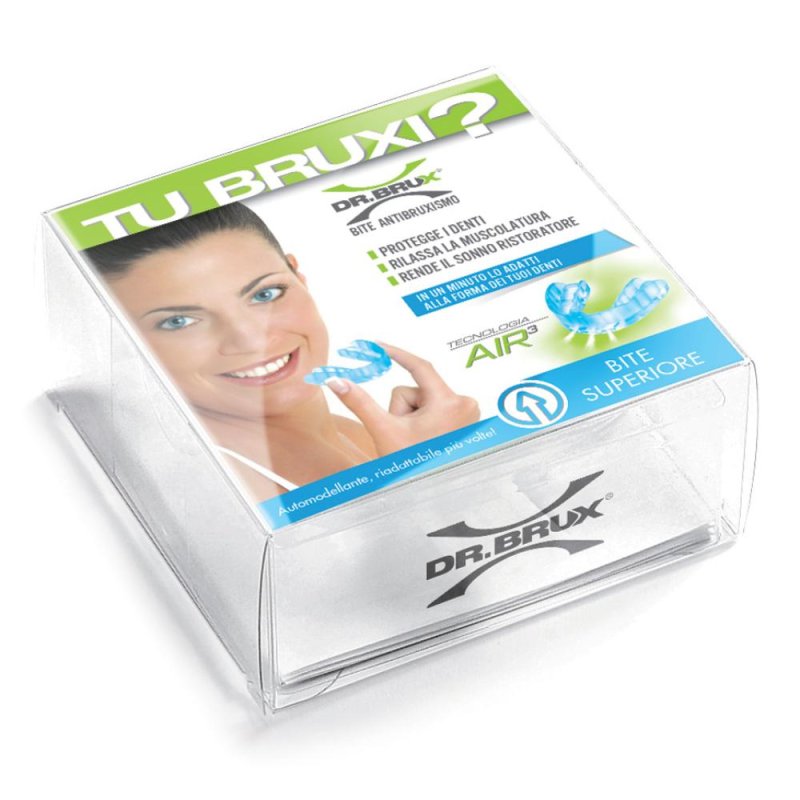 Dr. Brux Bite Dentale Arcata Superiore Notte Modellante Colore Trasparente