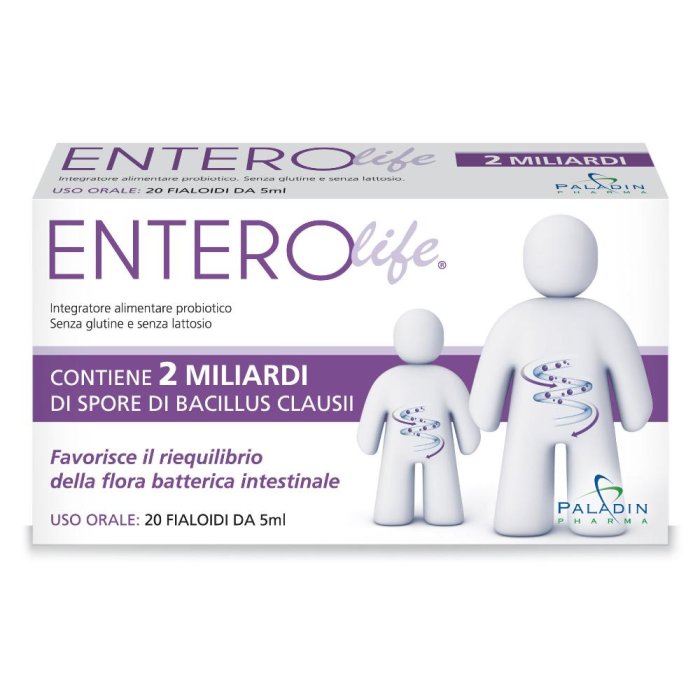 Enterolife 2 Miliardi Integratore Alimentare, 20 Fialoidi da 5ml Enterolife 2 Miliardi Integratore Alimentare, 20 Fialoidi da 5ml