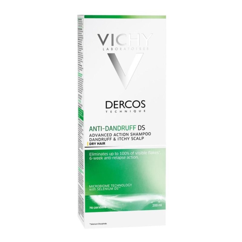 Dercos Shampoo Anti Forfora Vichy Trattante Capelli Secchi 200 ml