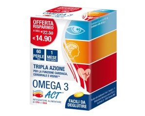  Omega 3 Act Integratore Alimentare 60 Perle Mini