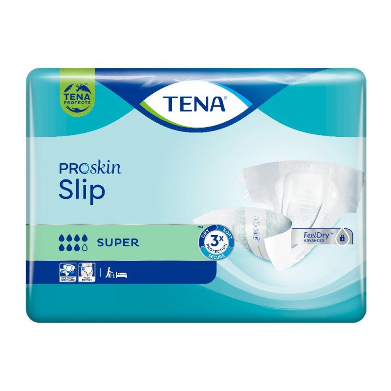 Tena ProSkin - Slip Super Pannolino a Mutandina per Incontinenza Medium 28 pannolini